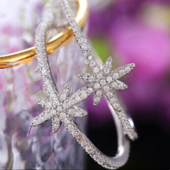 NWT STERLING SILVER HOOP Earrings - Picture 5 of 7